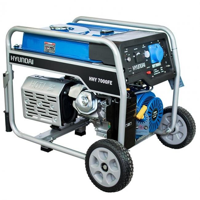 Мотогенератор HHY 7000 FЕK - 5,5 kW, ел. стартер HYUNDAI - Image 3