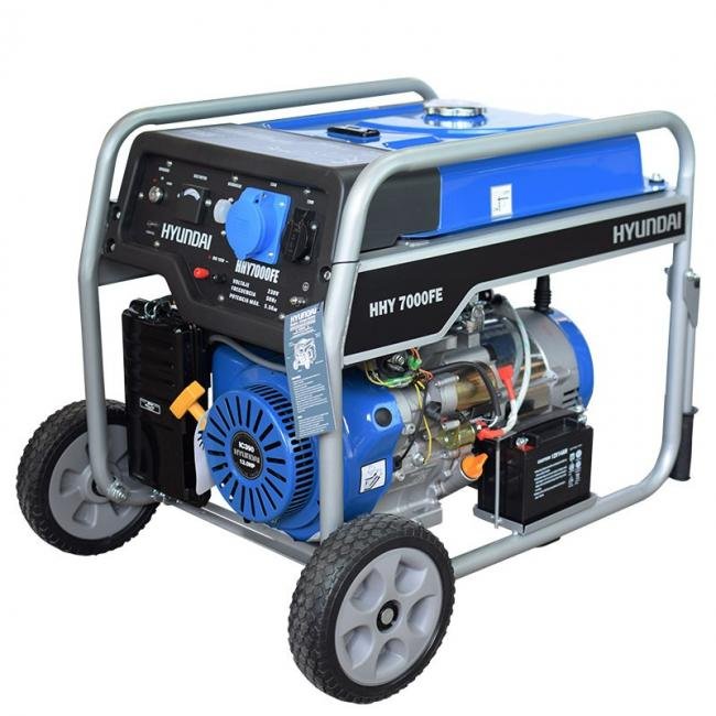 Мотогенератор HHY 7000 FЕK - 5,5 kW, ел. стартер HYUNDAI